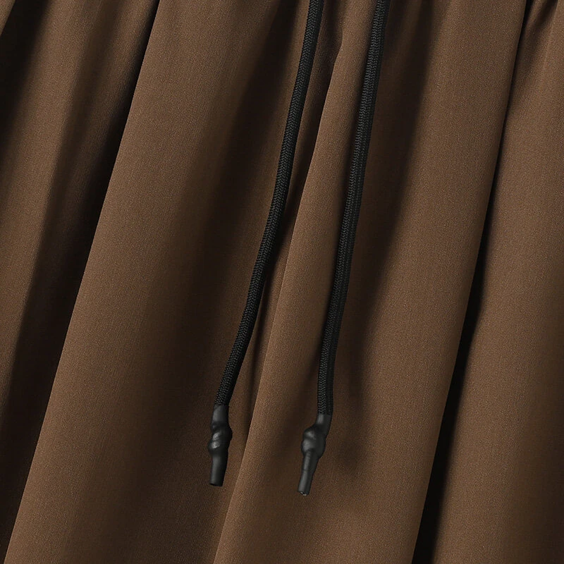 (image for) INCERUN Mens Casual Deconstructed Pleated Carrot Pant Casual Daily Solid Color Design Long Trousers Male S-5XL